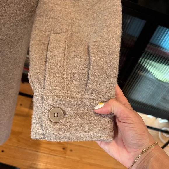 Banana Republic Beige Wool Utility Shirt Jacket - Picture 7 of 7